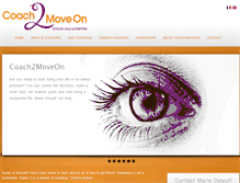 Tablet Screenshot of coach2moveon.com